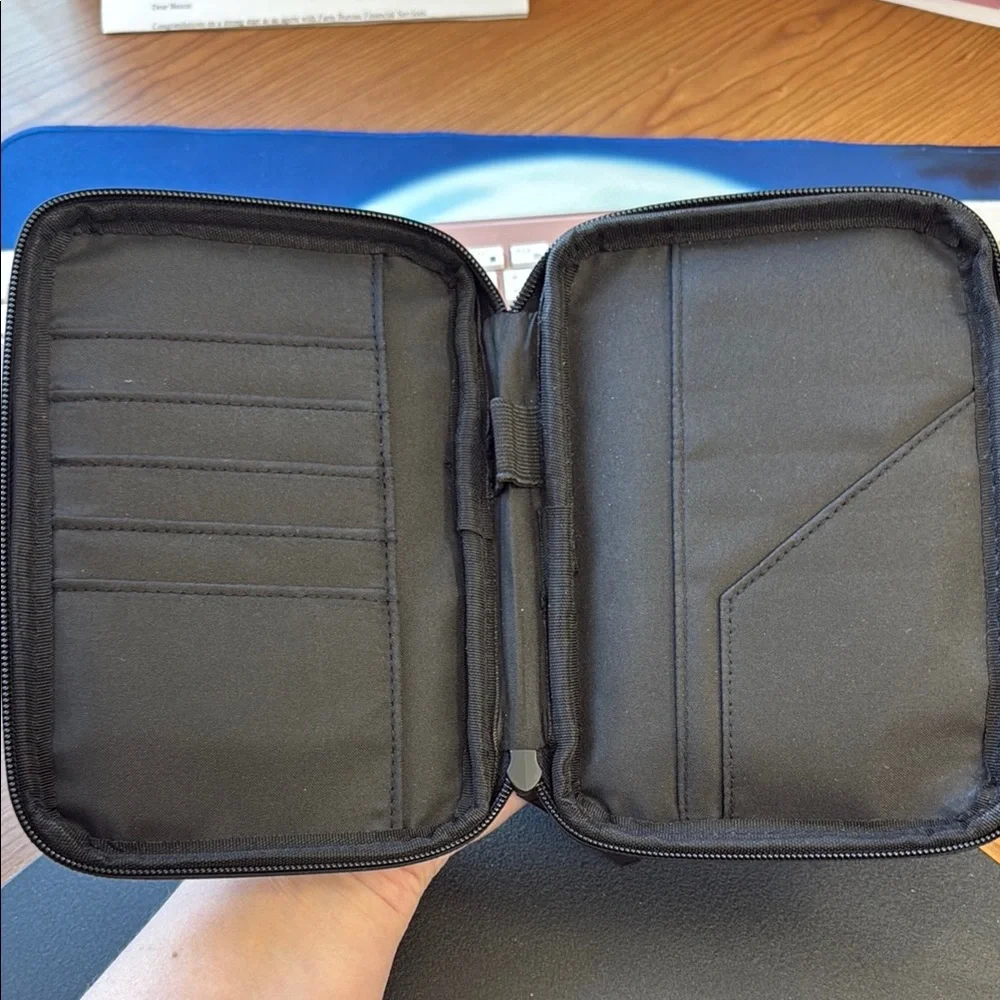 Calpak passport wallet in rose quartz - Picture 4 of 4